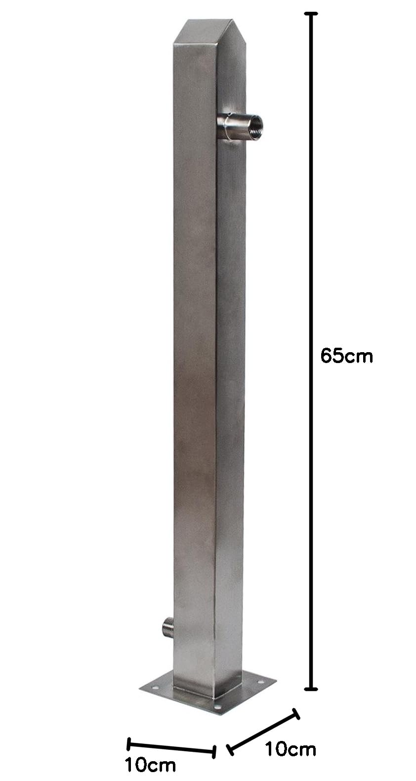 Köhko 45021 słup wody, 850/650 mm, kran ze stali nierdzewnej, kran ogrodowy
