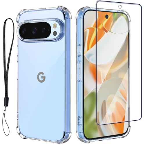 Coque Pixel 9 antichute avec cordon poignet pour éviter l'écran brisé
