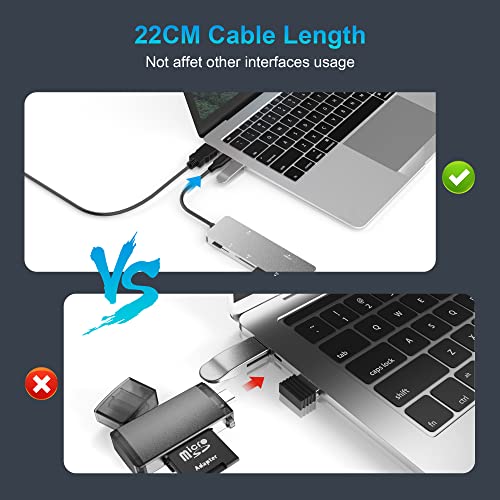 CFast 2.0 Card Reader,USB 3.0 USB C CF/SD/TF/XD Aluminum Memory Card Slot Combo Adapter - Image 4