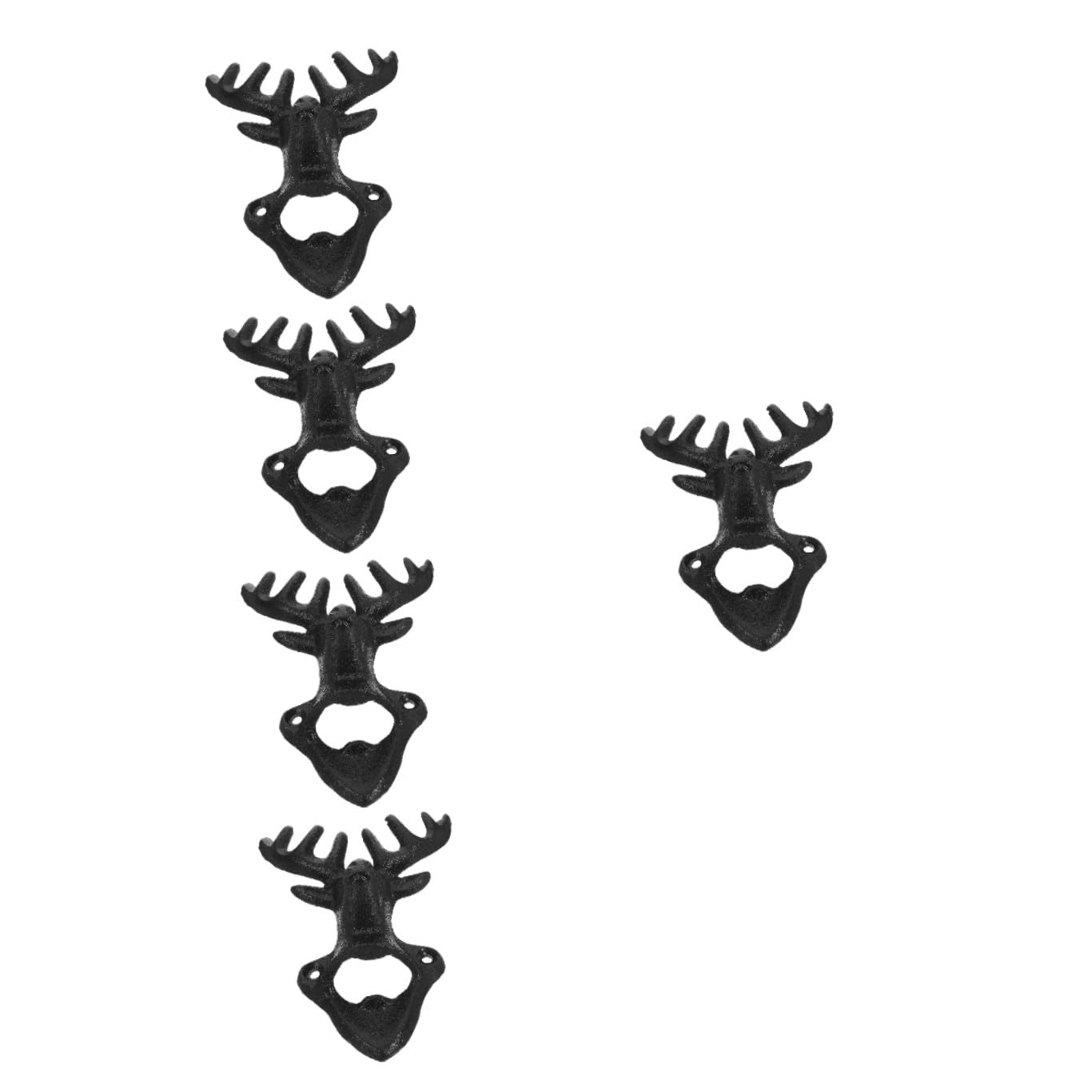 MAGICLULU 5stücke Wall Mount Bier Und Soda Flaschenöffner Vintage Wandöffner Für Wein Und Bier Für Bar Küche Und Party Handliches Design Material