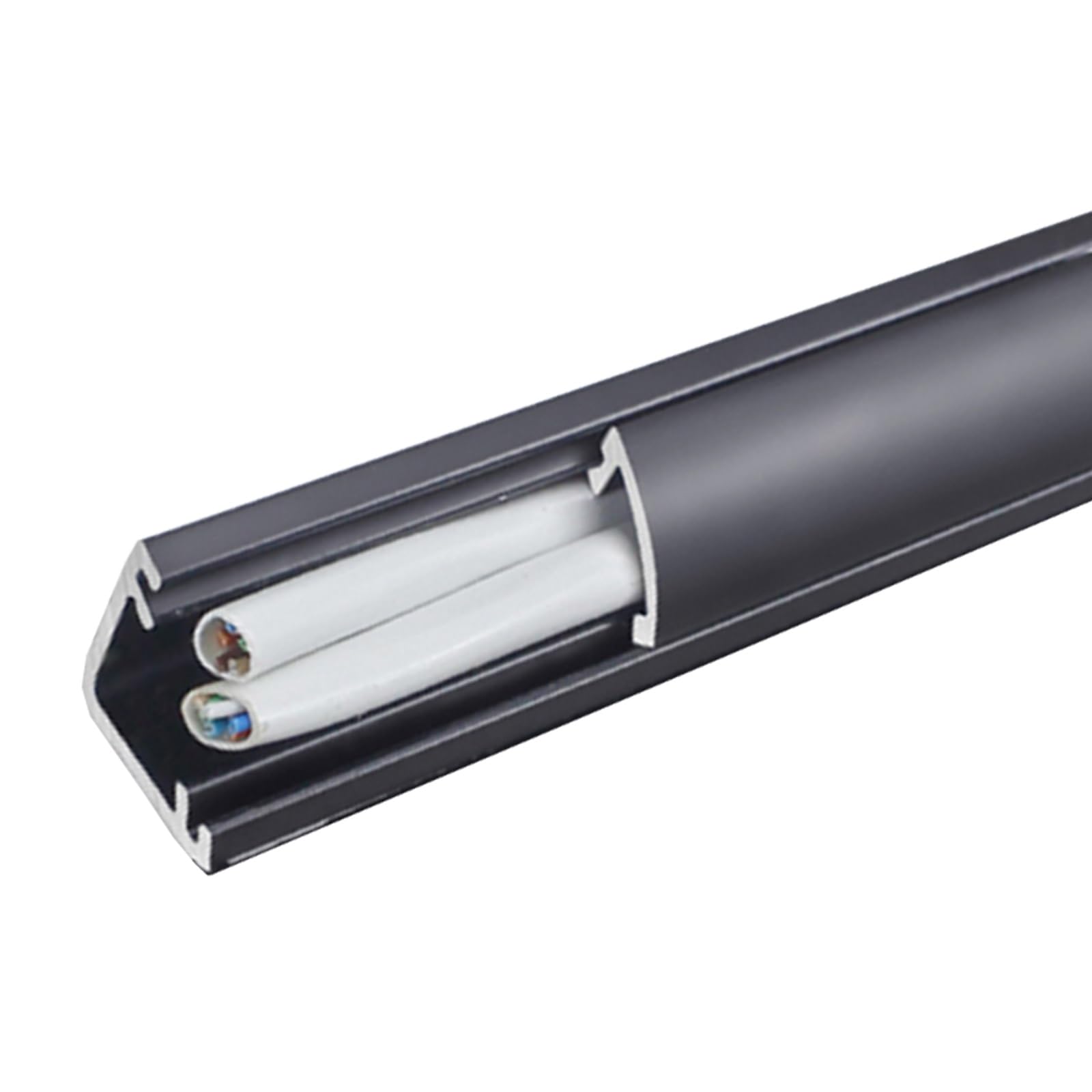 RENLXFI Heavy Duty Black Floor Cable Wire Cover Protector 3 Ft - 49 Ft, 14mm/24mm Cable Concealer for Wall Mounted Tv, Outdoor Extension Cord Safety Covers(4m/13.1ft-(4x1m),14mm W)