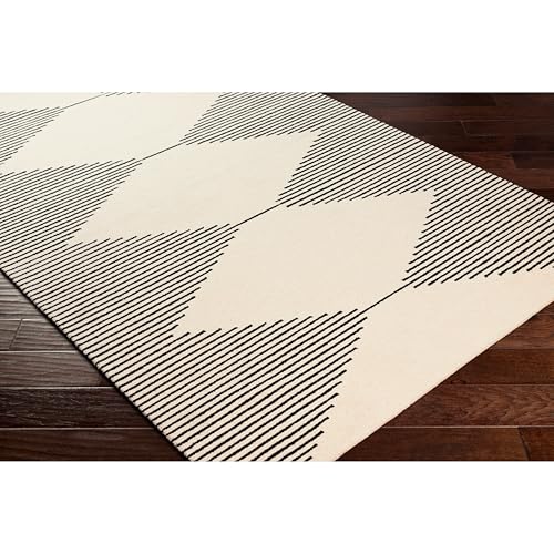 Image of Hand Tufted Wool Carpets Anti Shedding Rug Modern Carpets for Living Room Size 8x11 Feet