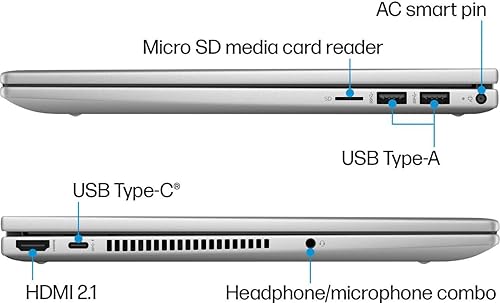 Miniatura 7 de HP Envy - Portátil 2 en 1 con pantalla táctil Full HD de 14 pulgadas, 8 GB de RAM, SSD de 512 GB, Intel Core i5 1335U, gráficos Intel Iris Xe, carga