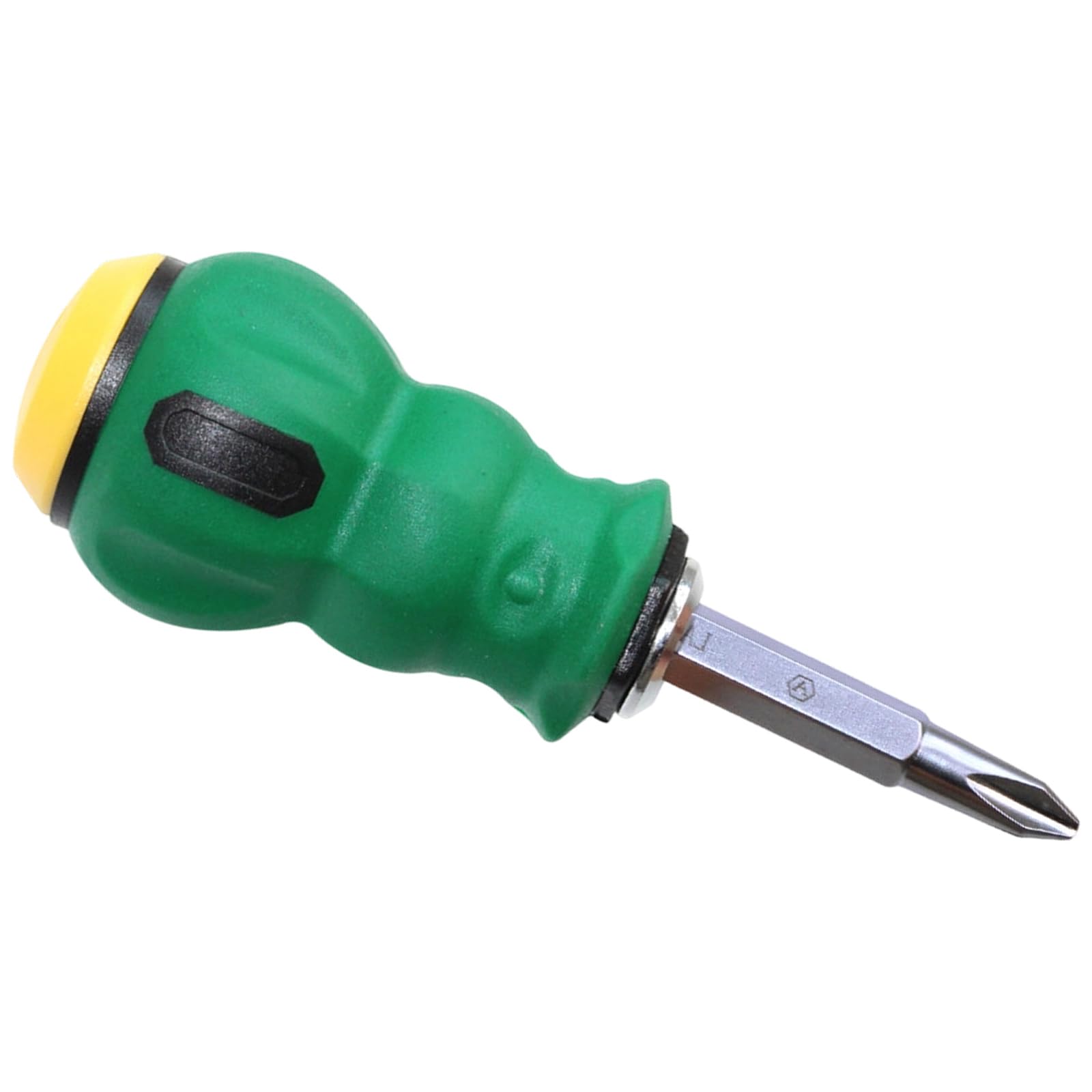 Hsioluted La612638 Strength Alloy Steel Screwdriver Crossed And Slotted Screwdriver 2 In 1 Hand Tool For Efficient Repairs Short Handle