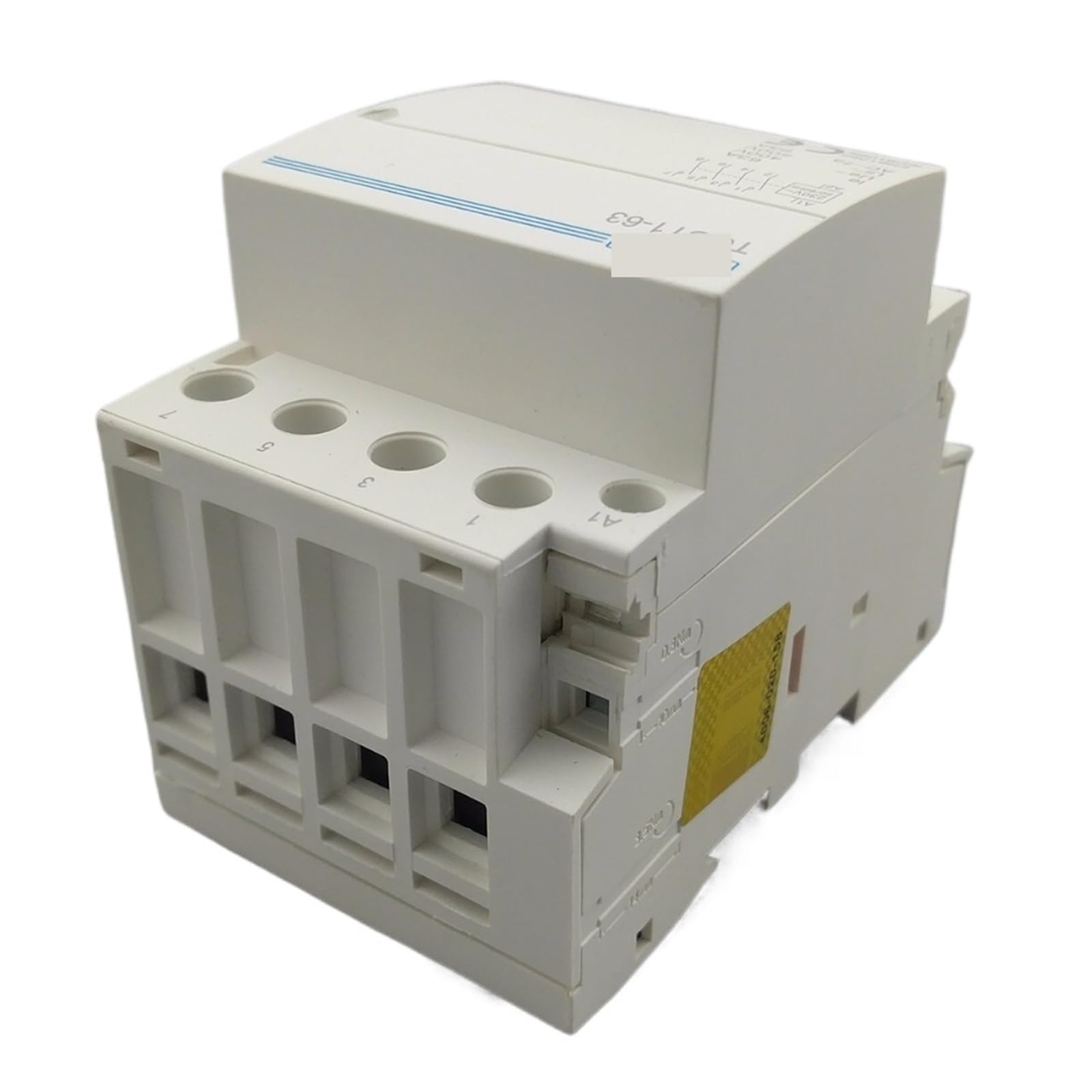 Contactor modular TOCT1 4P 63A 220V BOBINA 400V~ 50/60HZ Riel DIN CA doméstico 4NO 2NO 2NC 4NC(4NO)