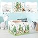 Clastyle Pine Forest Baby Laundry Hamper Kid Storage Basket Boy Girl Gift Toy Box Collapsible Clothes Organizer Nursery Bin for Bedroom,Deer,40 * 30 * 30 cm
