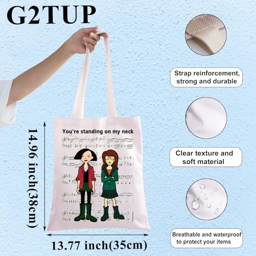 G2TUP Daria 90s TV Show Tote Bag Sister Fans Gift You're Standing On My Neck Daria Shoulder Bag Jane & Trent Merch2