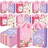 Gersoniel 100 pcs mothers day gift bags bulk happy mothers day gift bags with handle floral mothers day gift bags with tissue papers mom gift bags bulk for mothers day gift wrapping supplies  urban country home decor