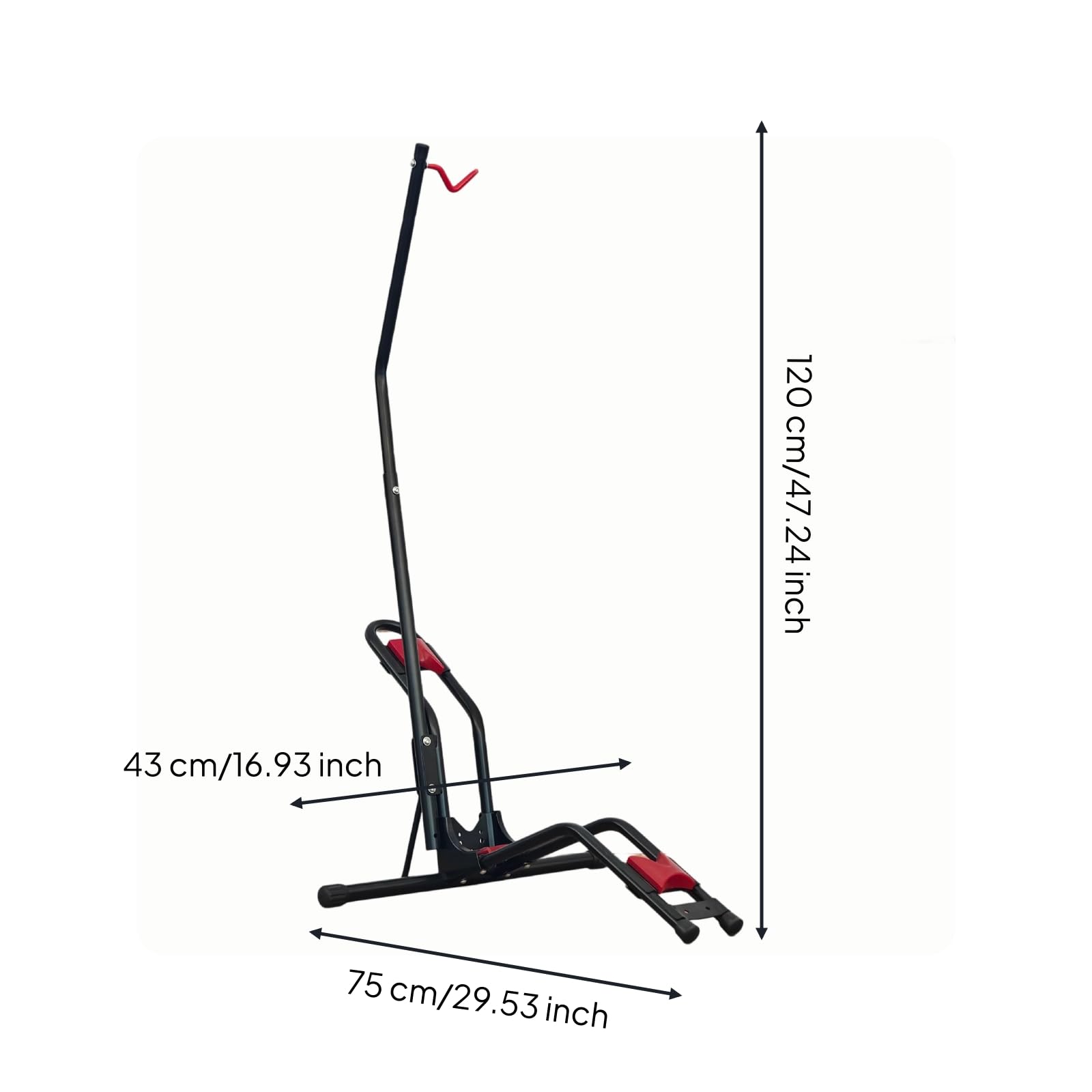 harayaa Supporto Parcheggio Bicicletta Cavalletto Espositore Base Pavimento Struttura Robusta in Metallo con Pad Protettivi AntiGraffio per Stazionamento E
