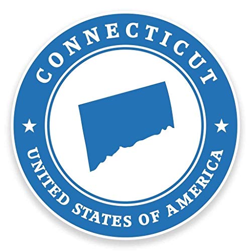 Connecticut USA Round Metal 0.75" Lapel Pin Hat Shirt Pin Tie Tack Pinback2