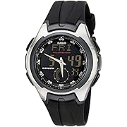 Casio Men's AQ160W-1BV "Ana-Digi" Stainless Steel Watch with Black Band