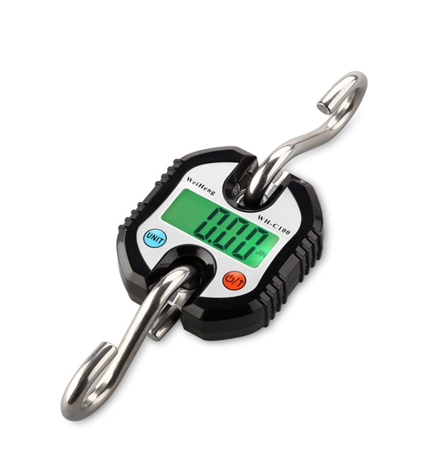 Crane Scale, Crane Scale 150/300/500kg Heavy Duty Hanging Weighting Hook Steelyard Portable LCD Electronic Digital Industrial(150kg-Black)