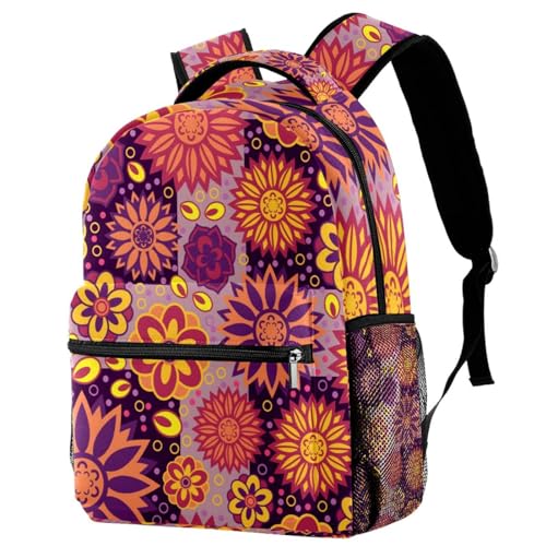 Sac à dos de voyage décontracté floral pour les sorties urbaines
