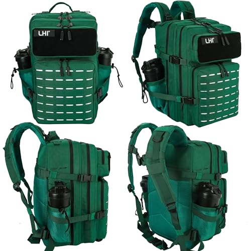 Image of LHI Tactical Military Backpack for Men 25L /45L Large Molle Army Assault Pack 3 Day Hiking Rucksack With Bottle Holder