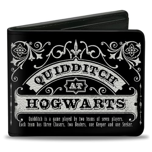 Buckle-Down Men's Bifold Wallet Harry Potter, 4.0