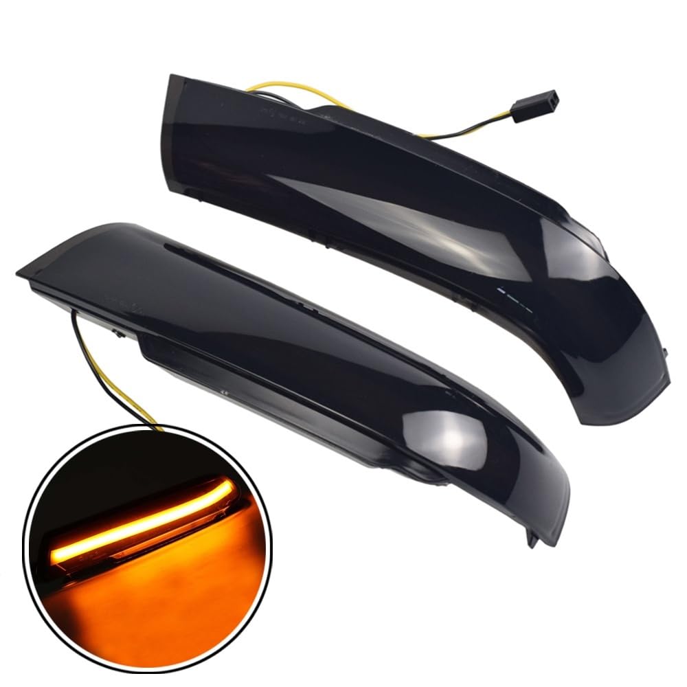 FUNFOB Intermitente Retrovisor Para VW Para Touareg I MK1 7L Para 2002-2006 Lámpara LED Señal Giro Dinámica Indicador Luz Espejo Lateral Intermitente Lámpara Señal Giro