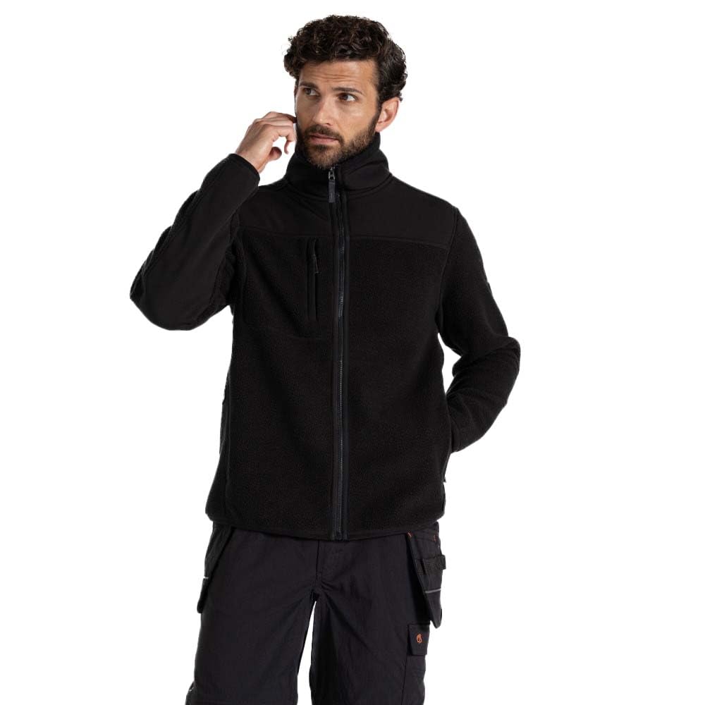 Craghoppers Men's Black Workwear Morley Full Zip Fleece Jacket Medium