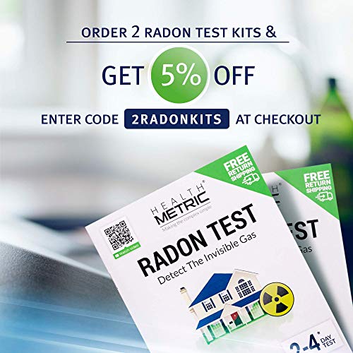 Radon Test Kit for Home - Complete Testing Solution | Easy to Use Charcoal Radon Gas Detector for Peace of Mind | 48-96h Short Term EPA Approved Radon Tester | Protect Yourself and Your Family