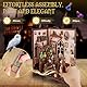 Ltteaoy DIY Miniatur Haus Book Nook mit LED Licht und fluoreszierendem Effekt Magisches Bücherregal 3D Holzpuzzle Geschenk für Erwachsene Bastler Book Lovers zu Weihnachten Geburtstag Halloween
