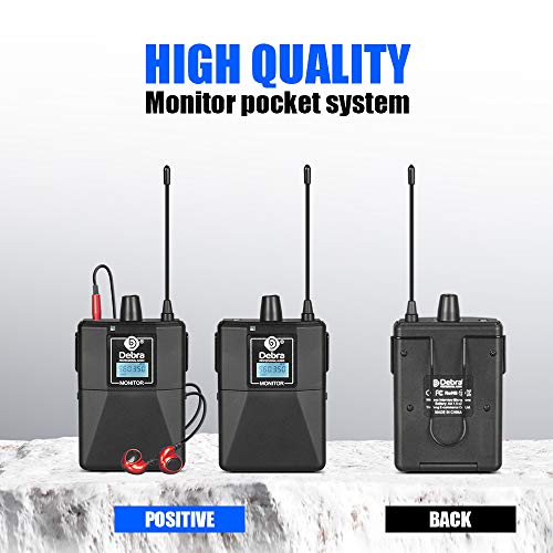 D Debra Audio Pro Er-202 Uhf Dual Channel Wireless In Ear Monitor System With Monitoring Type For Stage, Band, Recording Studio, Musicians, Monitoring(4 Bodypack With Transmitter) #TOP7