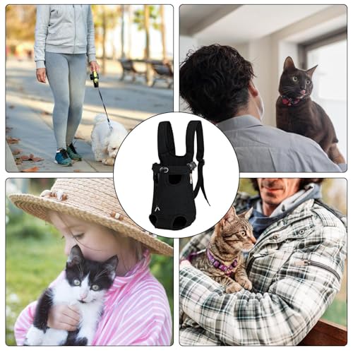 Mochila para gatos com pernas para fora, mochila para carregar gatos com pernas para fora - Porta mo