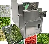 Elektrischer Gemüseschneider, 110 V/300 W, Hochgeschwindigkeits-edelstahlmesser, Einstellbare Länge Und Dicke, 150–300 Kg/h, Effizientes Förderbanddesign Für Restaurants Und Großküchen