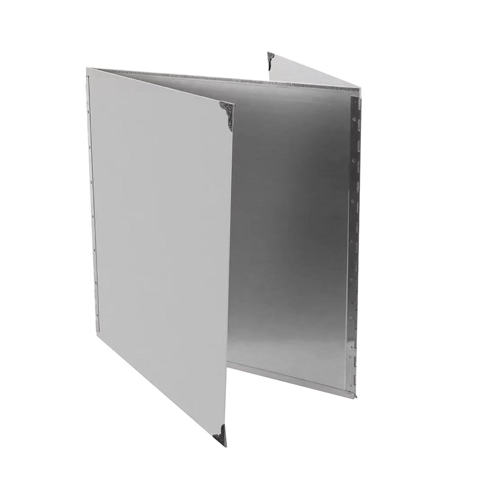Generico Paraschizzi in Acciaio Inox Resistente alle Alte Temperature per fornelli da Cucina, Spessore maggiorato, Isolamento Termico Contro Fumo e Grasso di frittura (Dimensioni: 2 Lati - 45x40 cm)