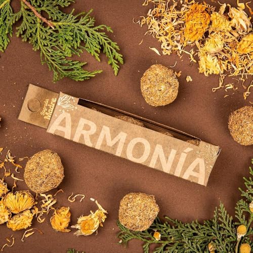 Sagrada Madre, Bombita Herbal Armonía, Bombita de Defumación Activada, Herbal, 4 Unidades