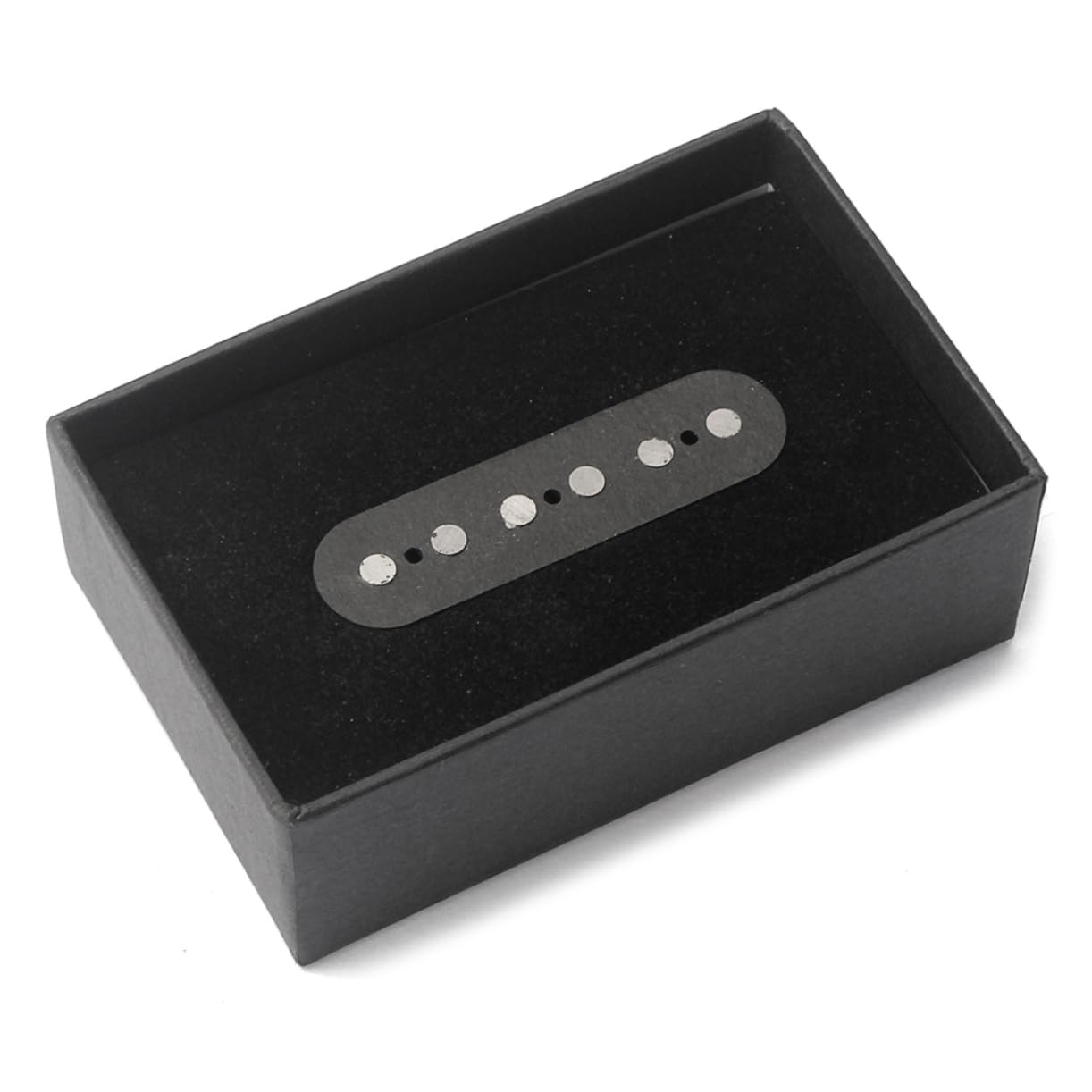 Pickup Ponte per Chitarra Elettrica Nero Gma02 Alnico 5 | 5 Magneti, Coperture per Pickup al Manico Incluse, Stile Vintage, per Basso e Strumenti Elettrici