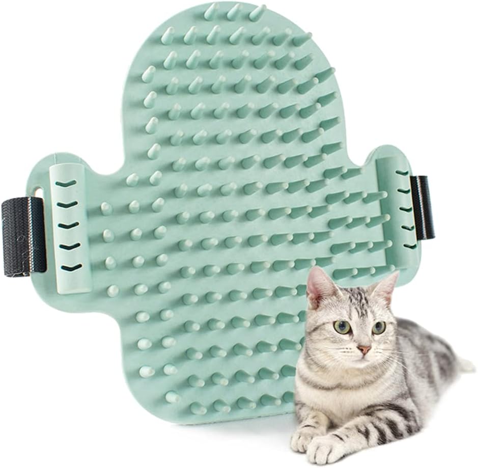DINGC Cat Corner Brush Rubber Hair Removal and Funny Cat Toy, Cat Self