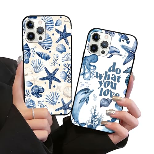 Coque esthétique iPhone 12 Pro Max lot de 2 coques kawaii étoile de mer