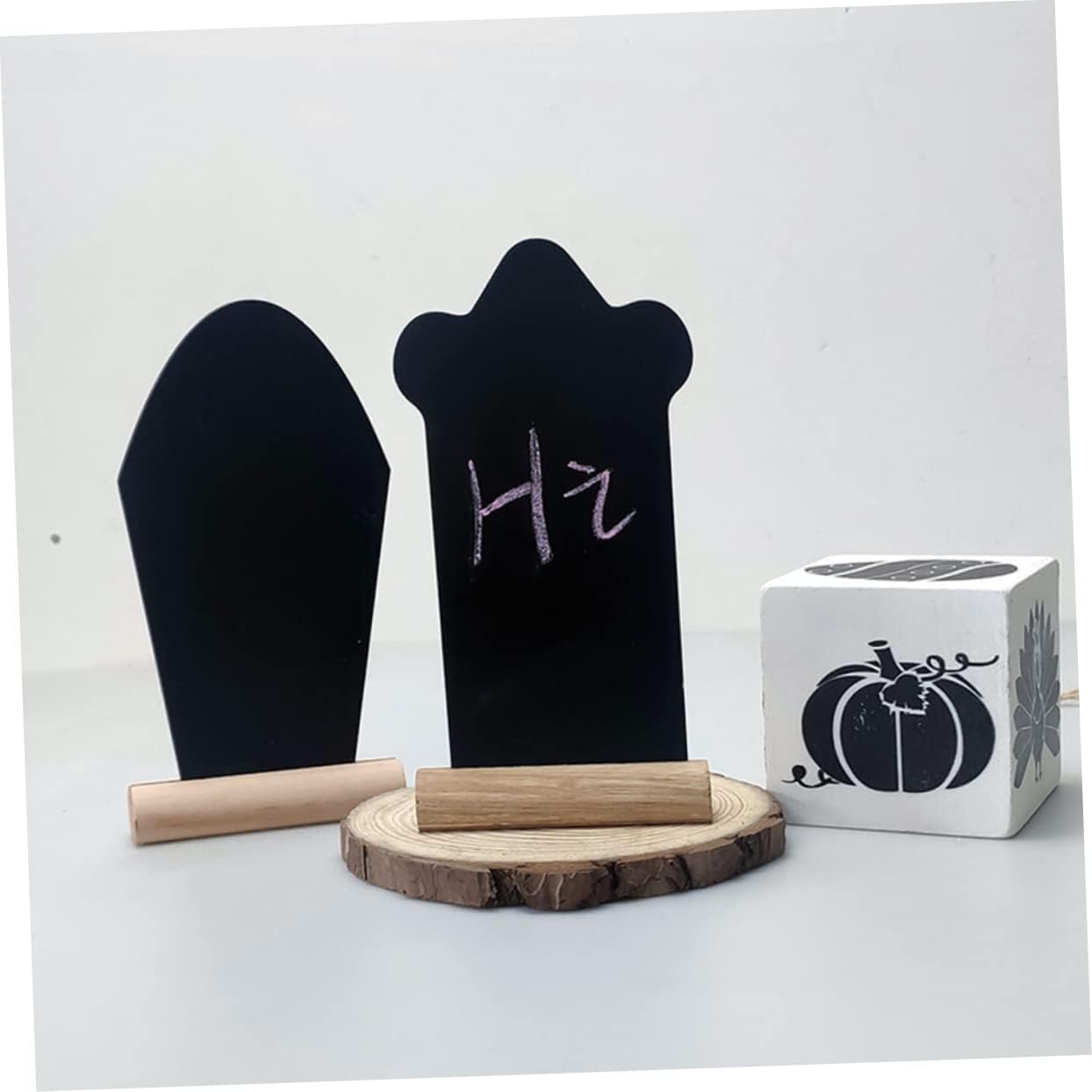 Easter Desktop Decors 4pcs Chalk Blackboards Note Blackboards Decors Versatile Memo Boards