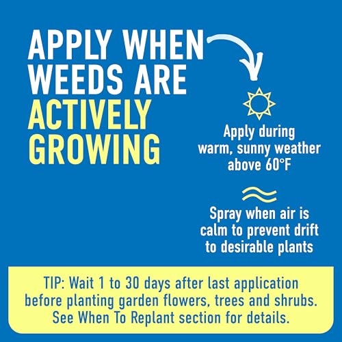 Image of Roundup Weed and Grass Killer4 with Trigger Sprayer, Use in and Around Flower Beds, Trees, and Driveways, 1 gal.