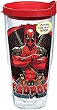 Tervis Made in USA Double Walled Marvel - Deadpool Insulated Tumbler Cup Keeps Drinks Cold & Hot,...