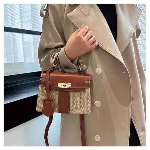 Straw Woven Women's Wallet Vacation Handbag, Beach Crossbody Bag, Fashionable Summer Woven Single Shoulder Beach Bag4