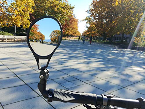 Hafny E13 Approved E-Bike Mirror, Large Surface Bar End Bike Mirror, Hd Automotive Glass Bicycle Mirror, Safe Blast-Resistance Cycling Mirror #TOP4
