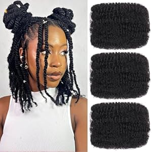 Unionbeauty 16 Inch 3 Packs Afro Ki...
