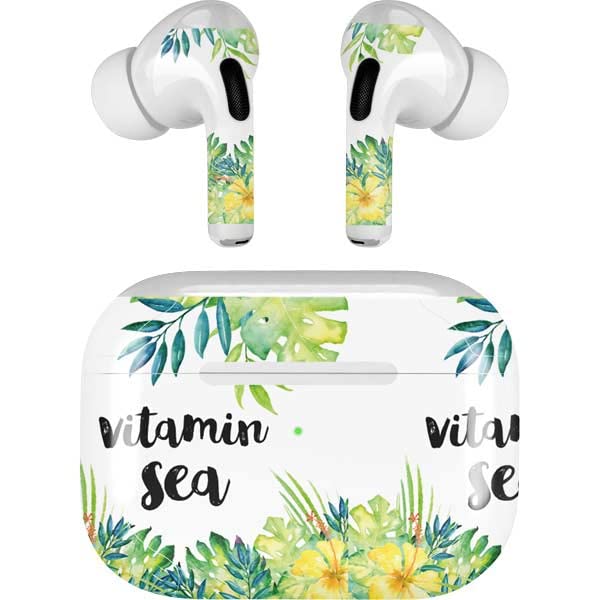 Skinit Decal Audio Skin Compatible with Apple AirPods Pro (2rd Gen, 2022) - Skinit Originally Designed Vitamin Sea Design