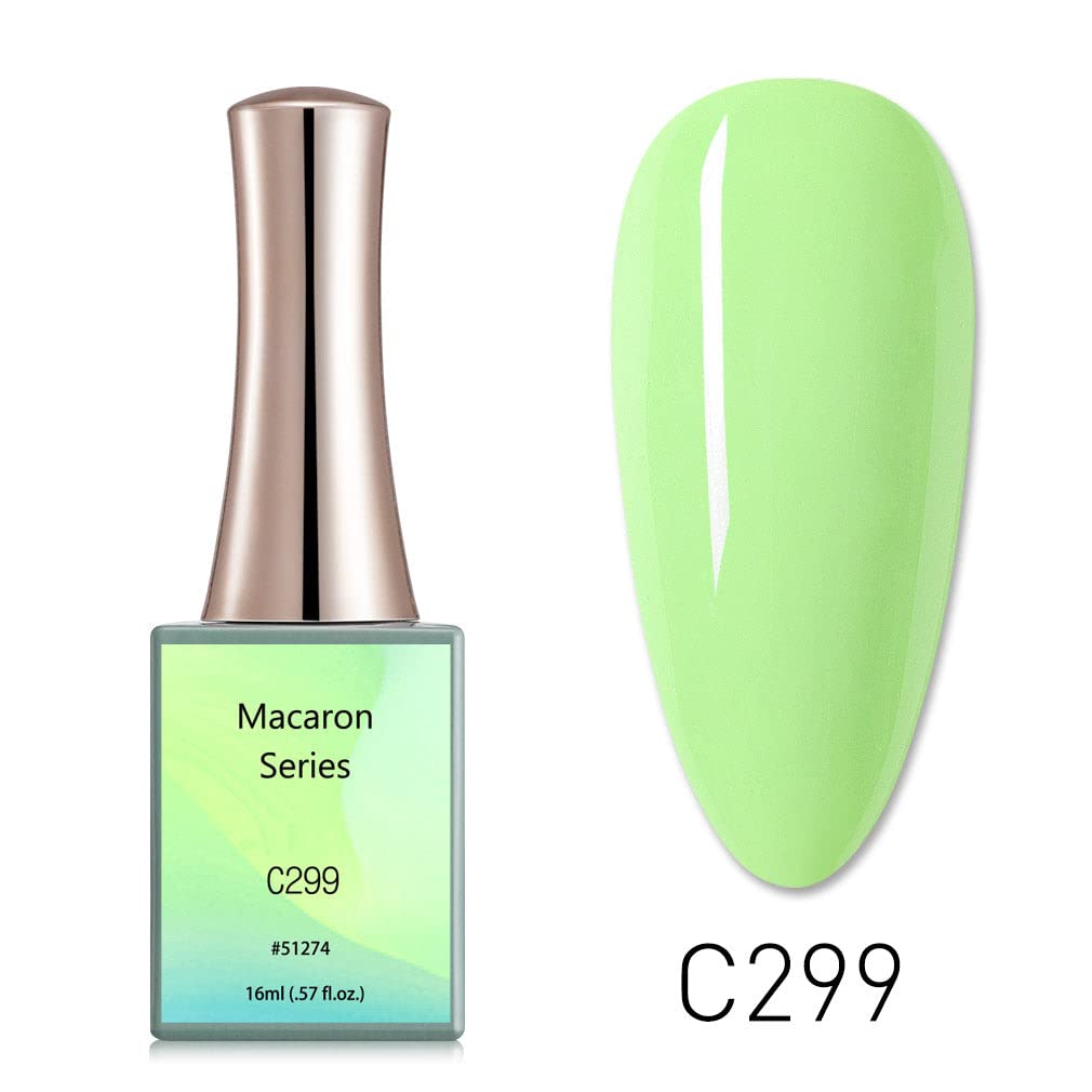 CANNI 16ml Gel Large Bottle Macaron Series Gel nail polish shining color gel Soak off Varnish Need UV Light to Cure the VU Gel Polish C299