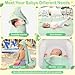 4 PCS Hooded Baby Towels, Soft Baby Towel, Absorbent Baby Bath Towel, Baby Towels and 3 PCS Baby Washcloths for Newborns, Toddlers, and Kids, 32x32 in Baby Towel with Hood for Boy and Girl (Dinosaur)