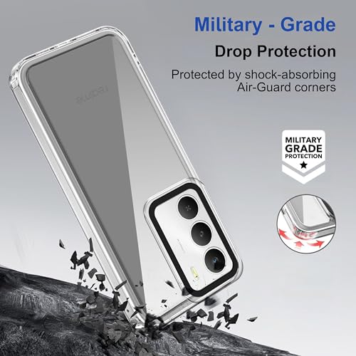 Image of amazon basics Back Case Cover for Realme C73 5G | Compatible for Realme C73 5G Back Cover | Case Cover with Camera Protection | (TPU + PC | Transparent)