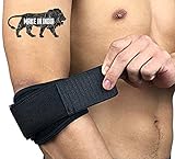 Tennis Elbow Support Brace - Prime cart Adjustable Tennis Elbow Support Brace, Great for Sprained Elbows, Tendonitis, Arthritis, Basketball, Baseball, Golfer's Elbow Provides Support & Ease Pains. || Free Size ||