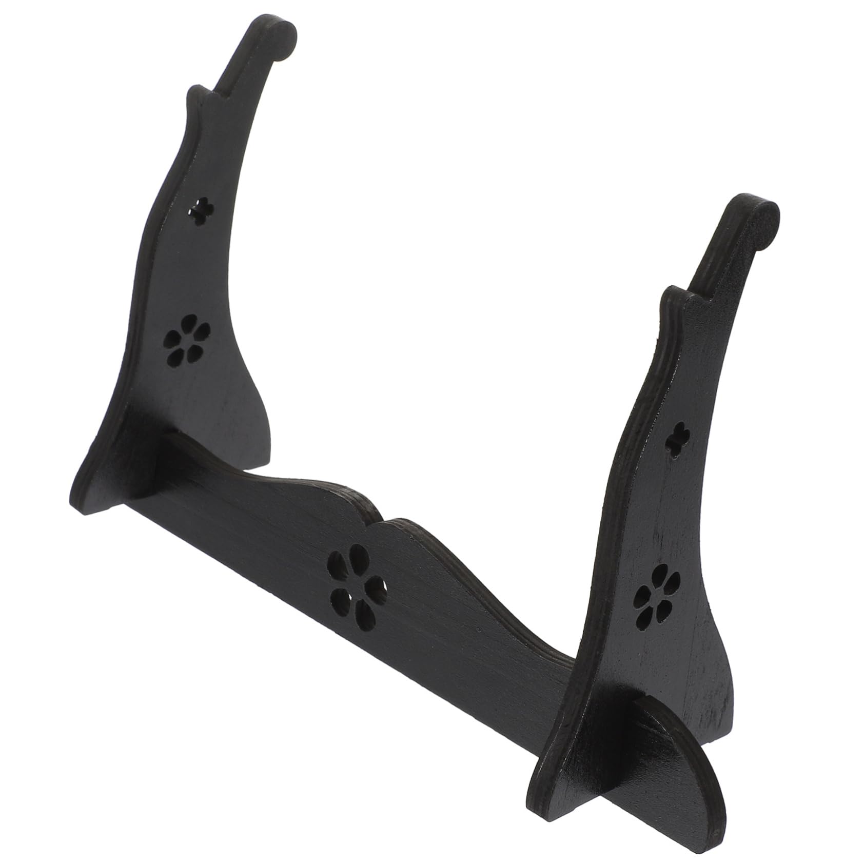 NAMOARLY Flute Holder Two Storage Rack for and Flutes Elegant Wooden Display Stand for Desktop Decor present for Collectors and Music Lovers