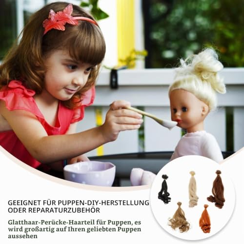 Garneck Puppenhaare 100cm 5er Set – Bild 4