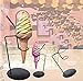 mkki Cupcake Ice Cream Cone Holder Display Stand, Iron Single Ice Cream Cone Cupcakes Holder, French Fry Stand Cone Holder, Ice Cream Cone Holder Stand for Ice Cream Cone Display