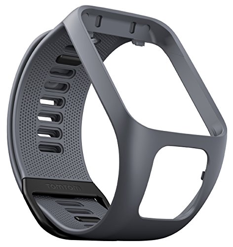 Preisvergleich Produktbild TomTom Wechselarmband für TomTom Spark 3 / Spark / Runner 3 / Runner 2 GPS-Uhren, Grau, Größe L