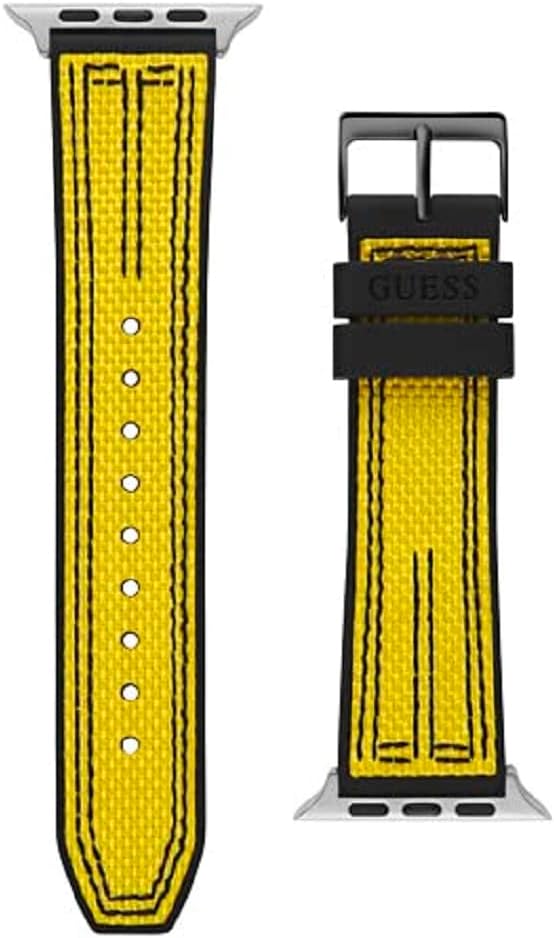GUESS Mens smartwatch band compatible with Apple watch (42MM-44MM)