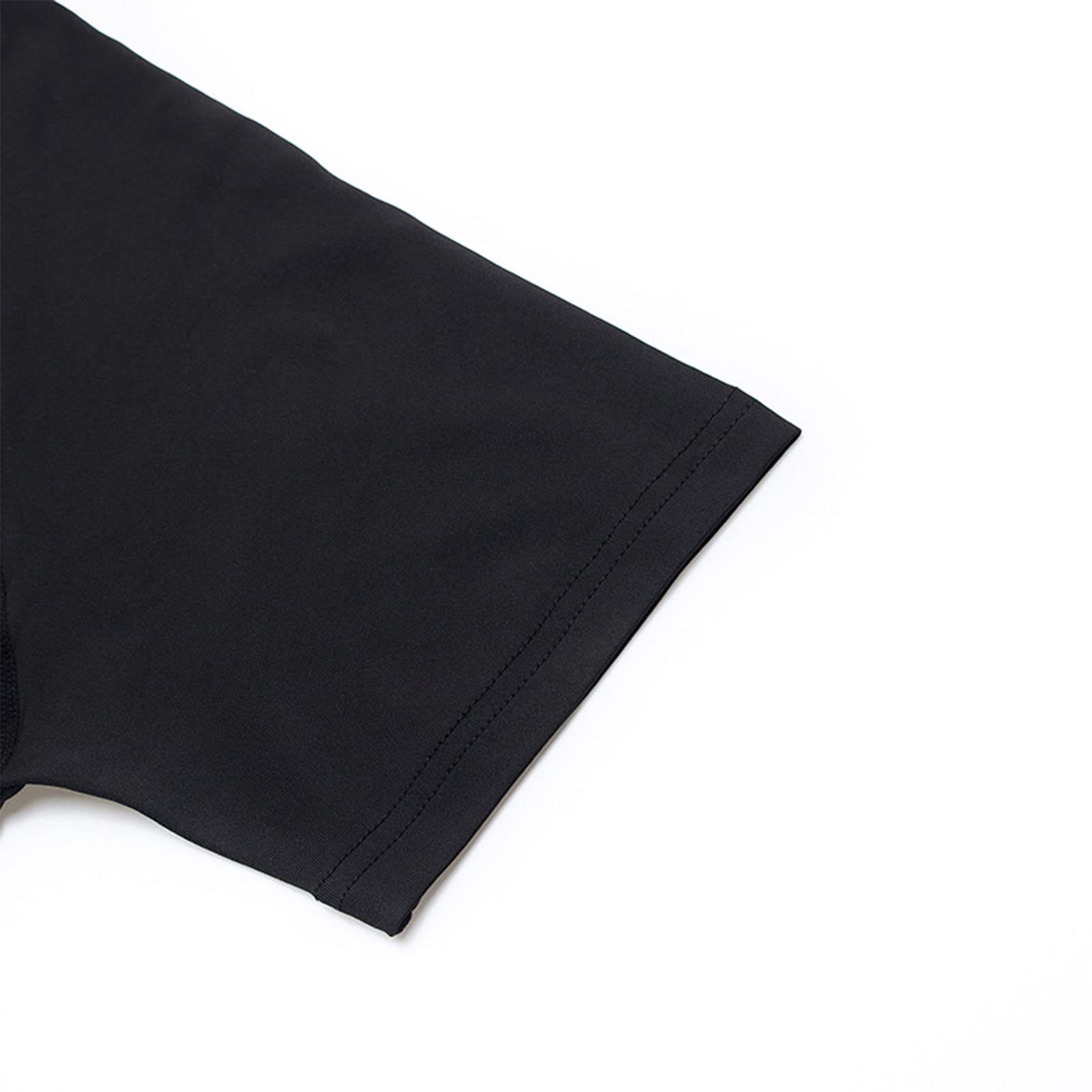 Męskie Koszulki Kompresyjne, Męskie Koszulki Kompresyjne Cool Dry z Krótkim Rękawem T-shirty Sportowe Topy Koszulka Sportowa do ćwiczeń (L)