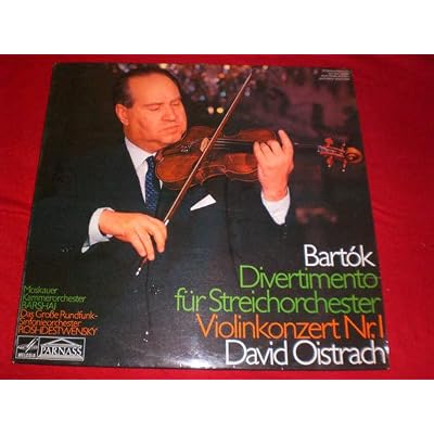 Divertimento F&uuml;r Streichorchester / Violinkonzert Nr.1
