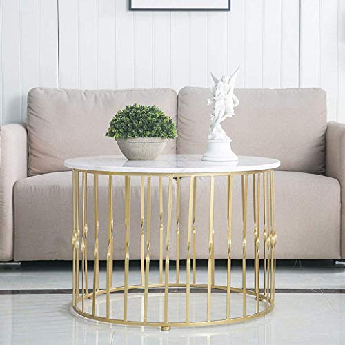 Table à thé ronde compacte et stable pour sublimer un petit salon - 7